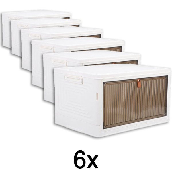 6x Кутия за съхранение с капак – готова за 2 минути, без инструменти | ORGABOX
